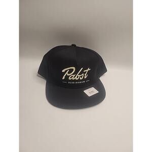 Pabst Blue Ribbon Black Snap Back Hat NWT